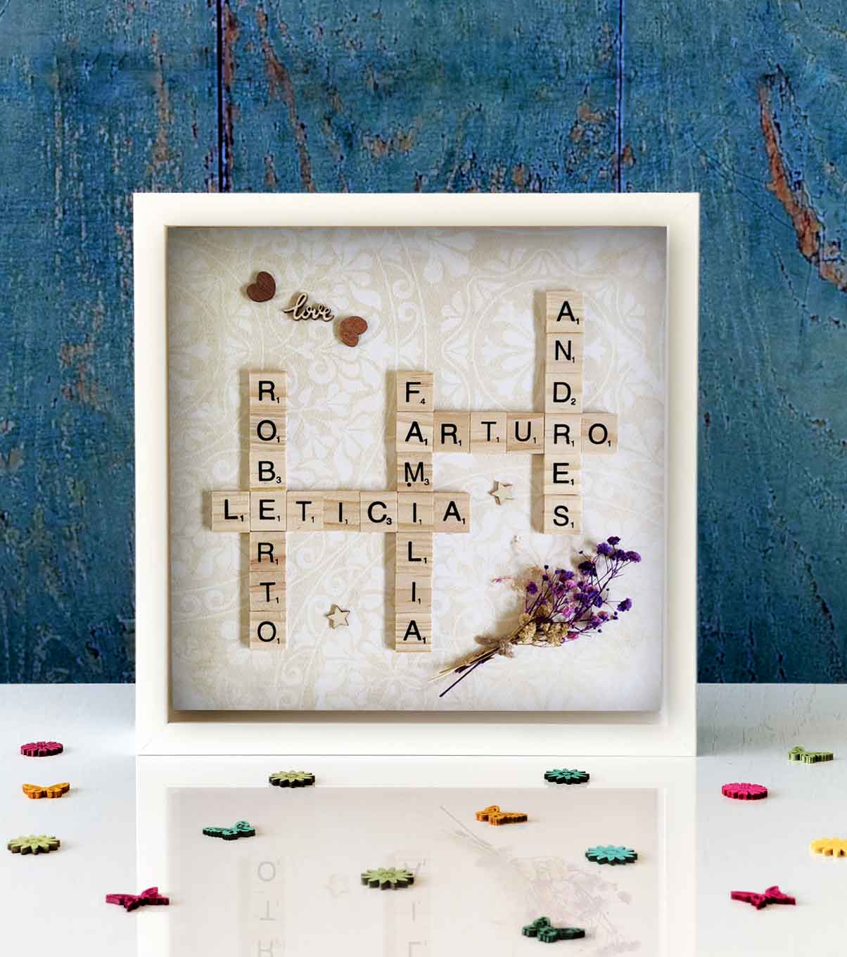 Cuadro-familia-scrabble cuadro-scrabble-familia-personalizado