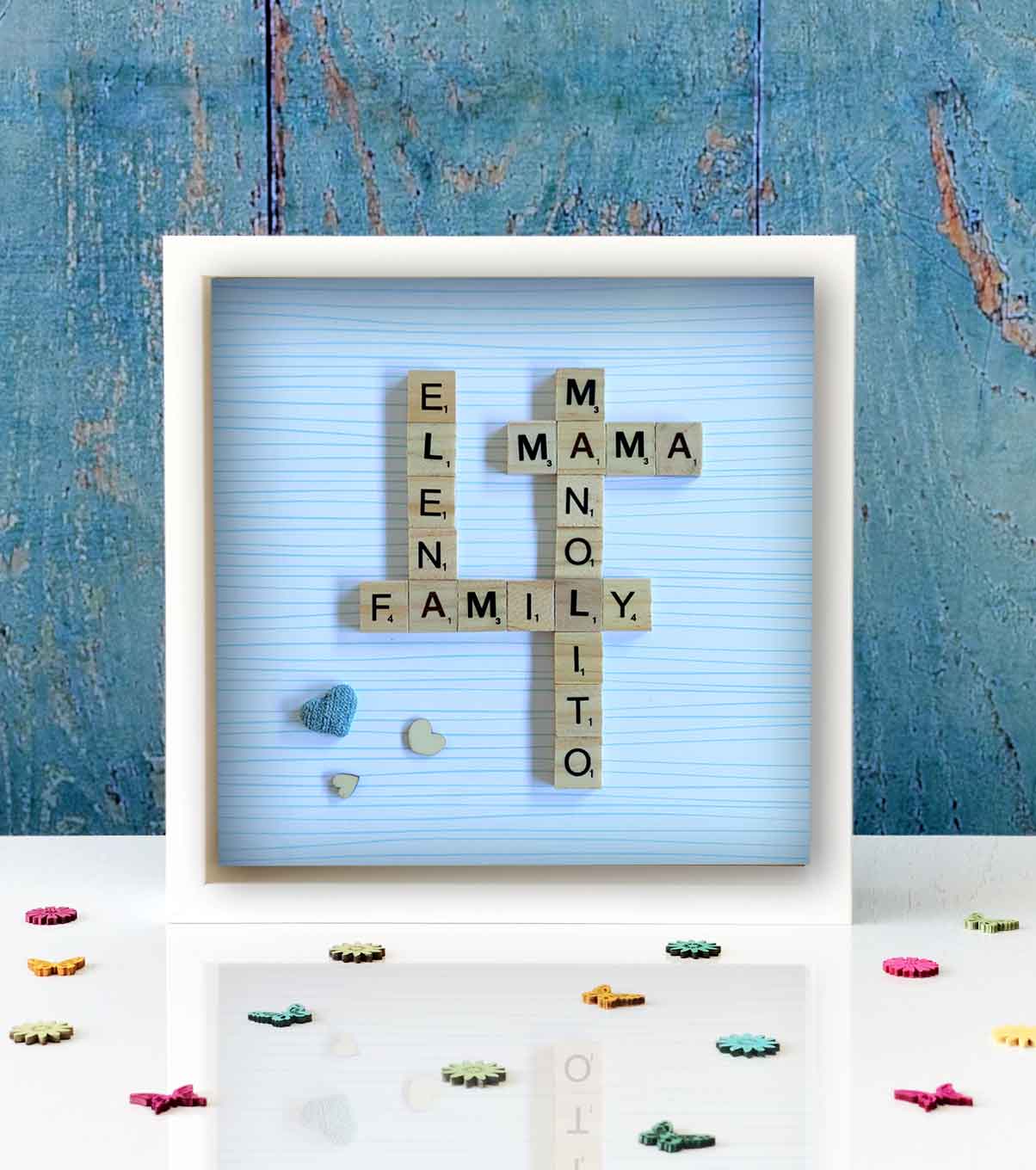 Cuadro-scrabble-personalizado cuadro-familia-letras-scrabble