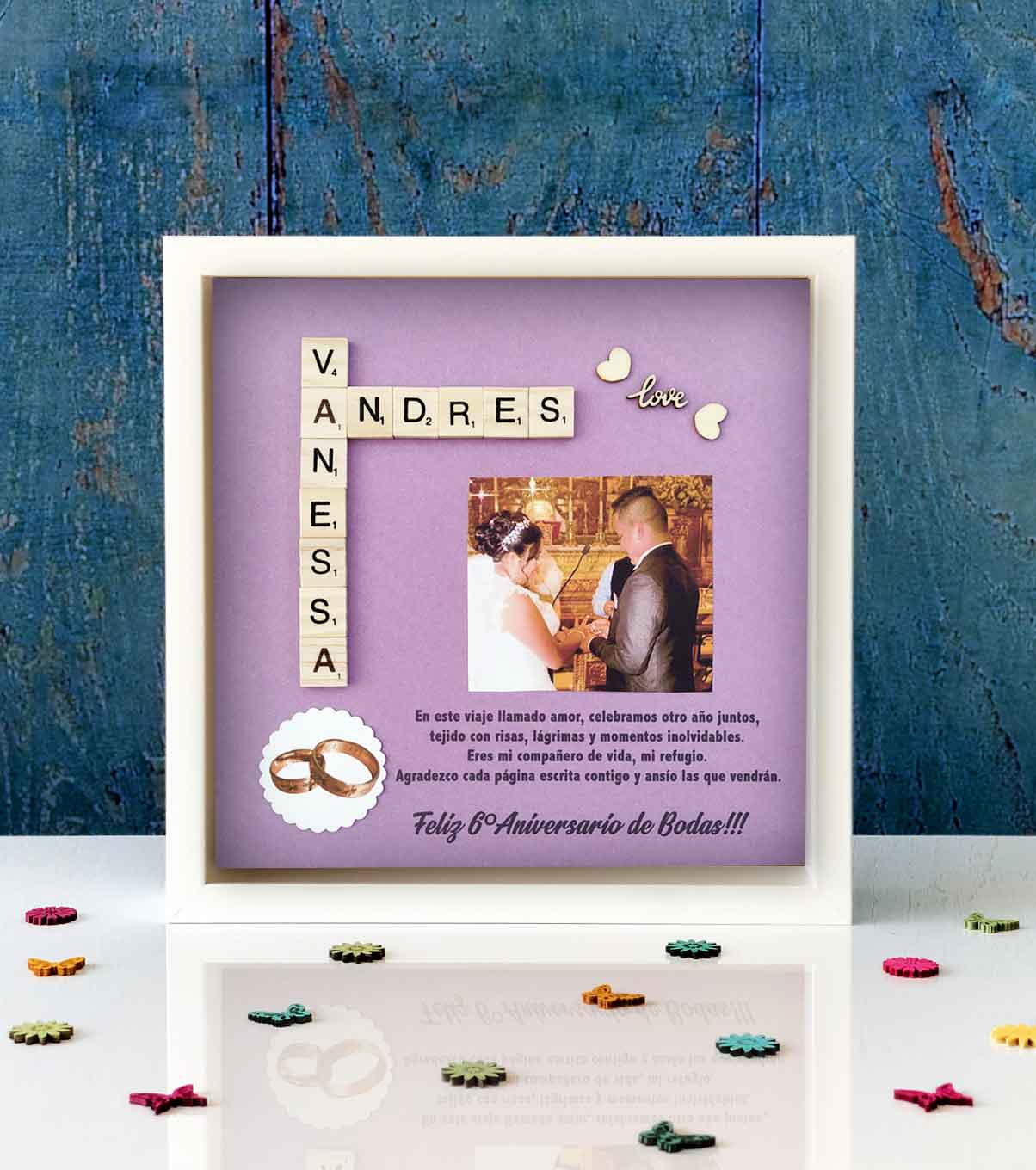 cuadro-scrabble-aniversario-boda-con-foto cuadro-scrabble-aniversario-boda-con-foto