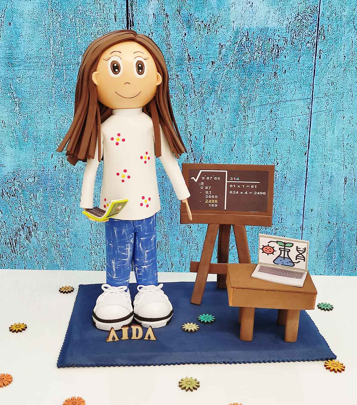 fofucha-maestra-con-pizzarra-mesa-personalizada fofucha-maestra-con-pizzarra-mesa-personalizada